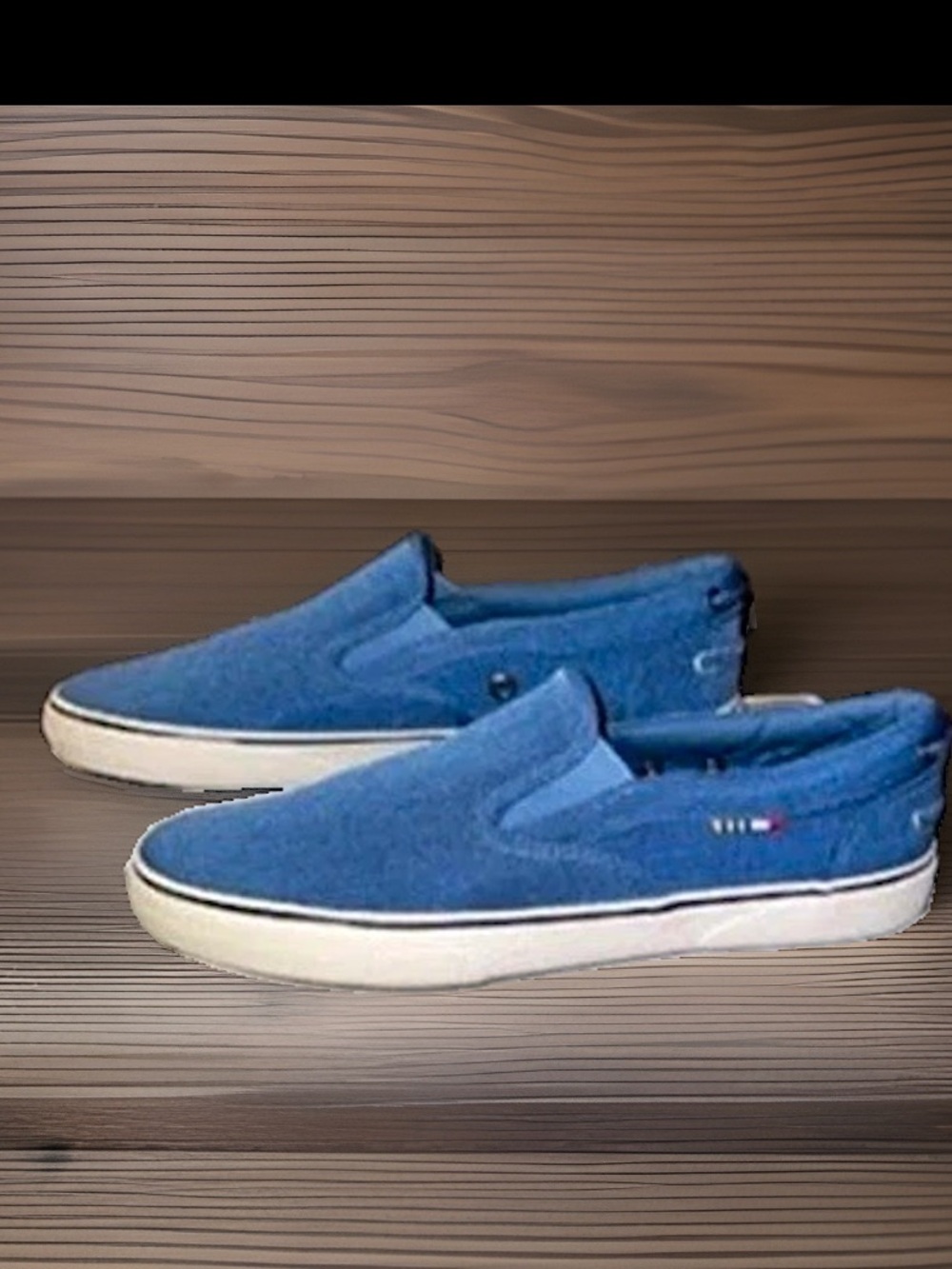 Guy Harvey Men's Gulf Canvas Boat Shoes in Blue Denim. Mens 9